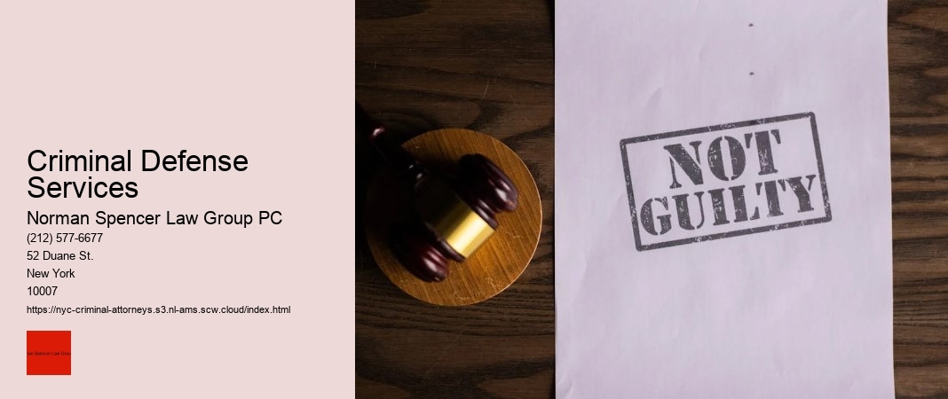 Criminal Defense Services
